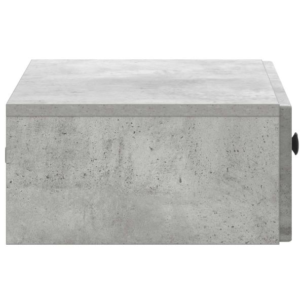 Стенен страничен масичка Бетонно сиво 59 x 34,5 x 17 см