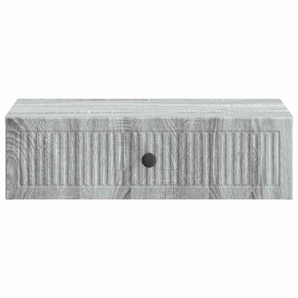 Стенен страничен масичка Сива сонома 59 x 34,5 x 17 см