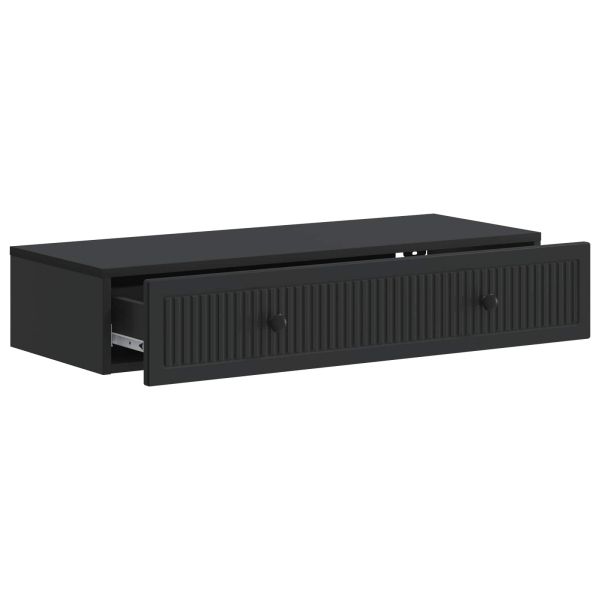 Стенен страничен масичка Черно 87,5 x 34,5 x 17 см