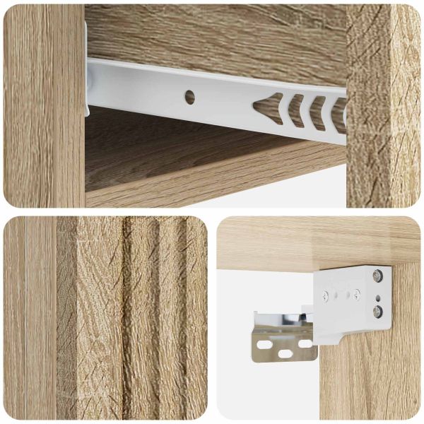 Стенен страничен масичка Дъб сонома 87,5 x 34,5 x 17 см