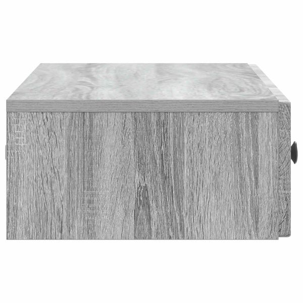 Стенен страничен масичка Сива сонома 87,5 x 34,5 x 17 см
