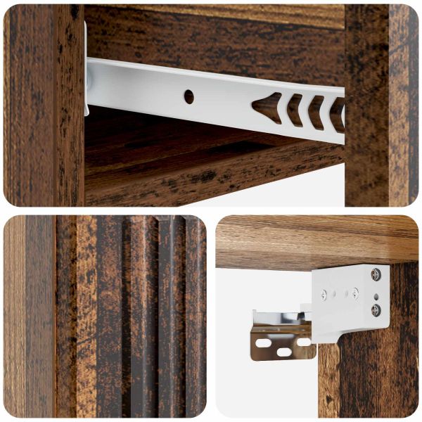 Стенен страничен масичка Старо дърво 87,5 x 34,5 x 17 см