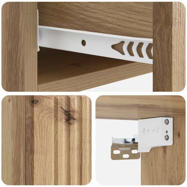 Стенен страничен масичка Дъб артизан 87,5 x 34,5 x 17 см