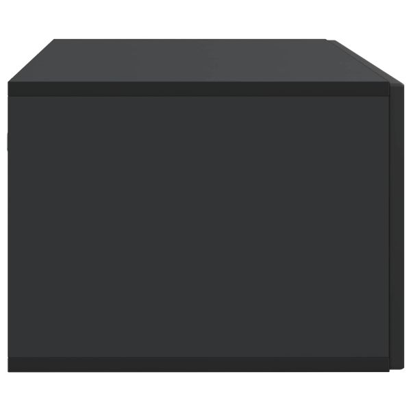 Стенно монтиран ТВ шкаф Черно 98 x 41 x 30 см