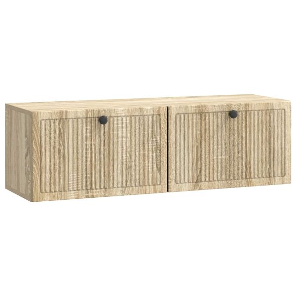 Стенно монтиран ТВ шкаф Дъб сонома 98 x 31 x 30 см