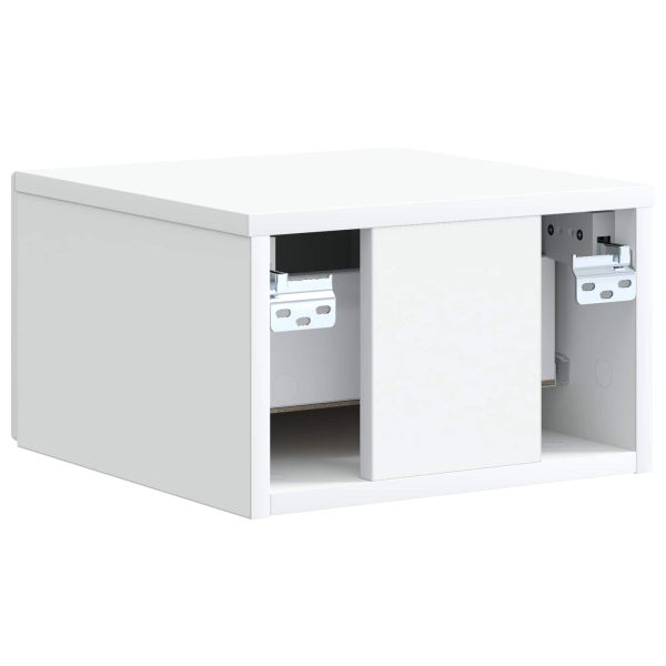 Спален шкаф с монтаж на стена 2 pcs Бяло 33 x 34,5 x 20 см