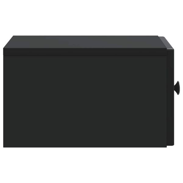 Спален шкаф с монтаж на стена Черно 33 x 34,5 x 20 см