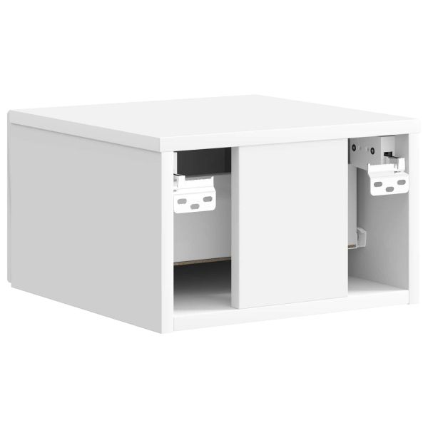 Спален шкаф с монтаж на стена Бял гланц 33 x 34,5 x 20 см
