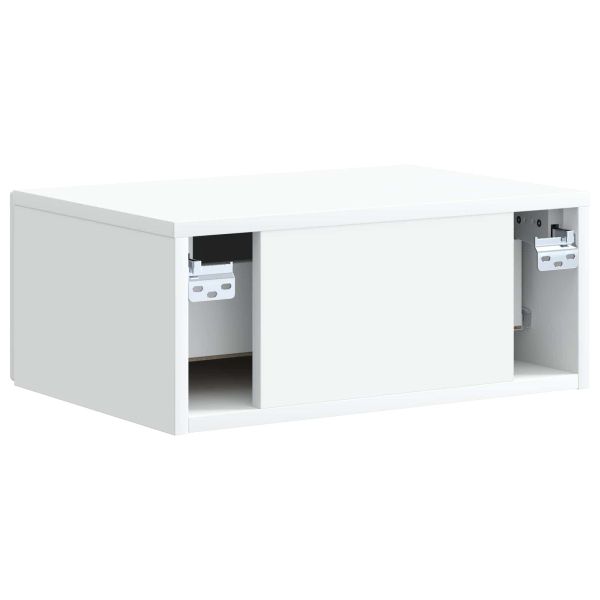 Спален шкаф с монтаж на стена 2 pcs Бяло 49 x 34,5 x 20 см