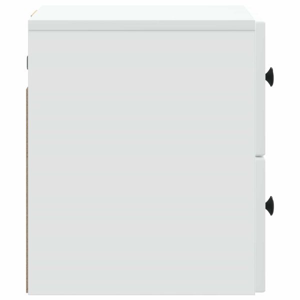 Спален шкаф с монтаж на стена 2 pcs Бяло 33 x 34,5 x 40 см