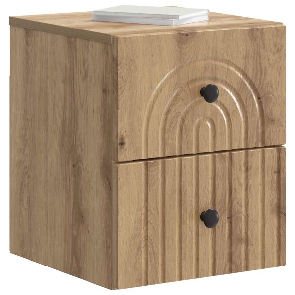 Спален шкаф с монтаж на стена Дъб артизан 33 x 34,5 x 40 см