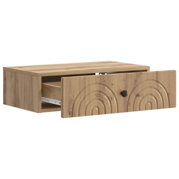 Стенен страничен масичка Дъб артизан 59 x 34,5 x 17 см