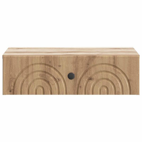 Стенен страничен масичка Дъб артизан 59 x 34,5 x 17 см