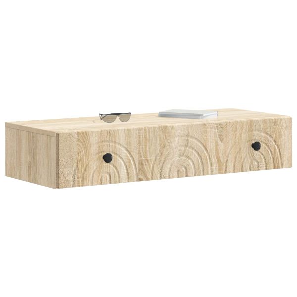 Стенен страничен масичка Дъб сонома 87,5 x 34,5 x 17 см