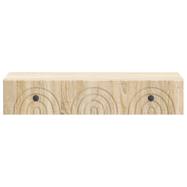 Стенен страничен масичка Дъб сонома 87,5 x 34,5 x 17 см