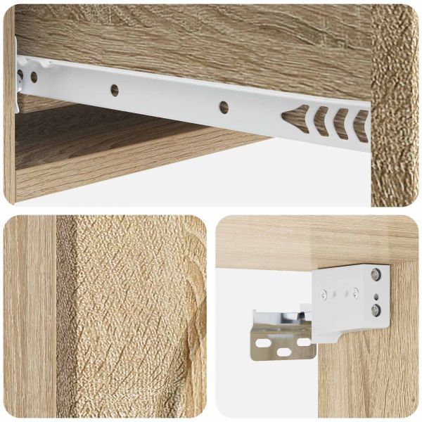 Стенен страничен масичка Дъб сонома 87,5 x 34,5 x 17 см