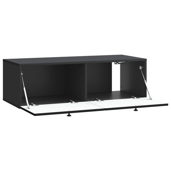 Стенно монтиран ТВ шкаф Черно 99 x 41 x 30 см