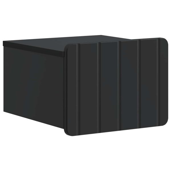 Спален шкаф с монтаж на стена 2 pcs Черно 33 x 34,5 x 24 см