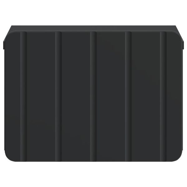 Спален шкаф с монтаж на стена 2 pcs Черно 33 x 34,5 x 24 см