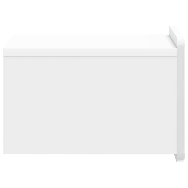 Спален шкаф с монтаж на стена 2 pcs Бял гланц 33 x 34,5 x 24 см