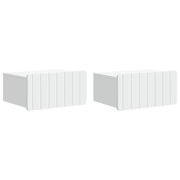 Спален шкаф с монтаж на стена 2 pcs Бяло 49 x 34,5 x 24 см
