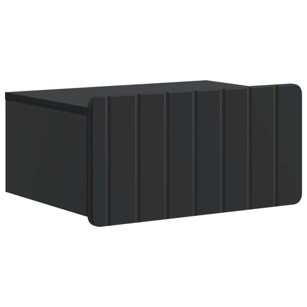 Спален шкаф с монтаж на стена Черно 49 x 34,5 x 24 см