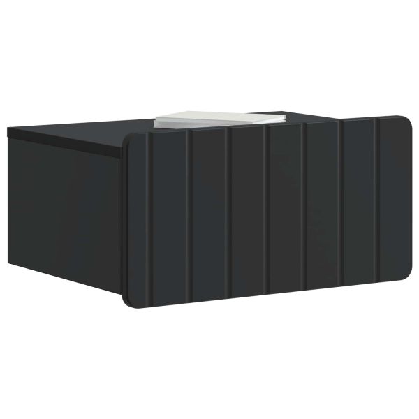 Спален шкаф с монтаж на стена 2 pcs Черно 49 x 34,5 x 24 см