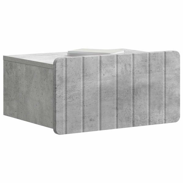 Спален шкаф с монтаж на стена Бетонно сиво 49 x 34,5 x 24 см