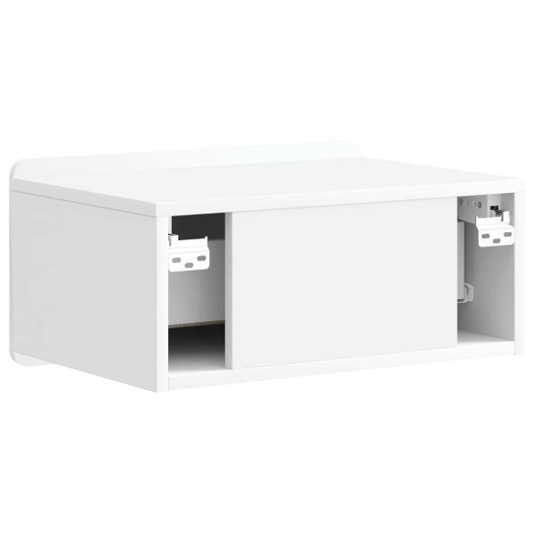 Спален шкаф с монтаж на стена Бял гланц 49 x 34,5 x 24 см