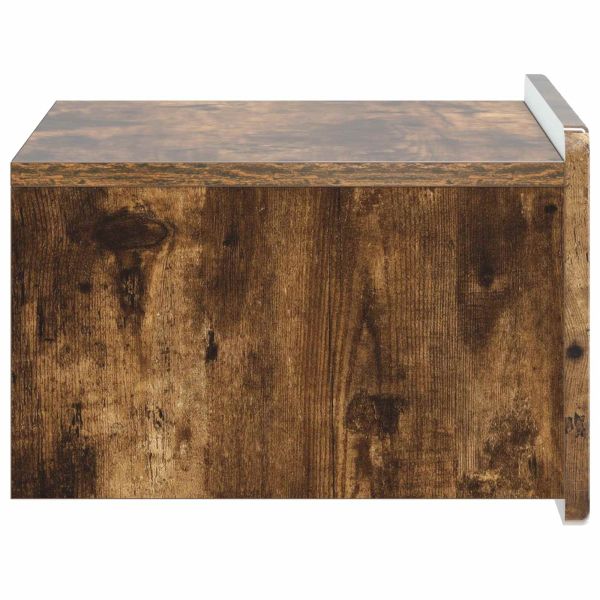 Спален шкаф с монтаж на стена Опушен дъб 49 x 34,5 x 24 см