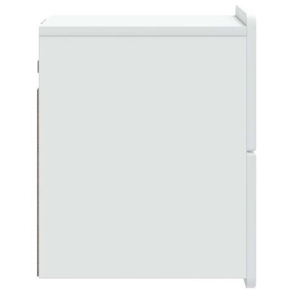 Спален шкаф с монтаж на стена 2 pcs Бяло 33 x 34,5 x 43 см
