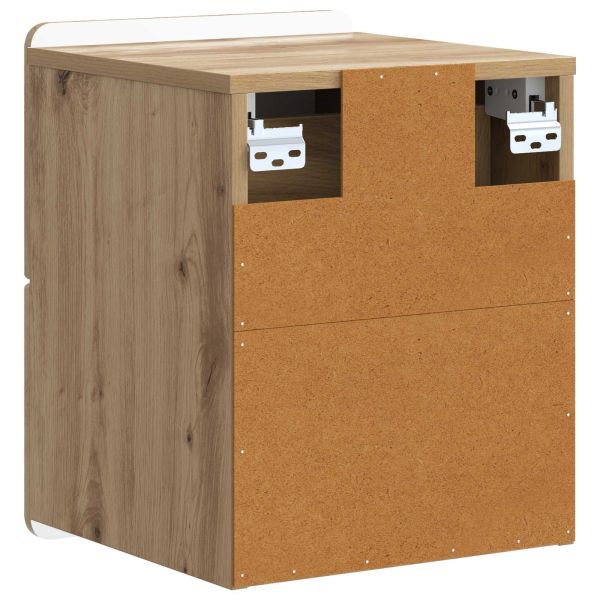Спален шкаф с монтаж на стена Дъб артизан 33 x 34,5 x 43 см