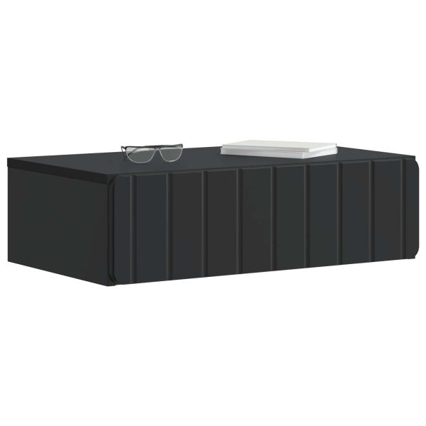 Стенен страничен масичка Черно 59 x 34,5 x 17 см