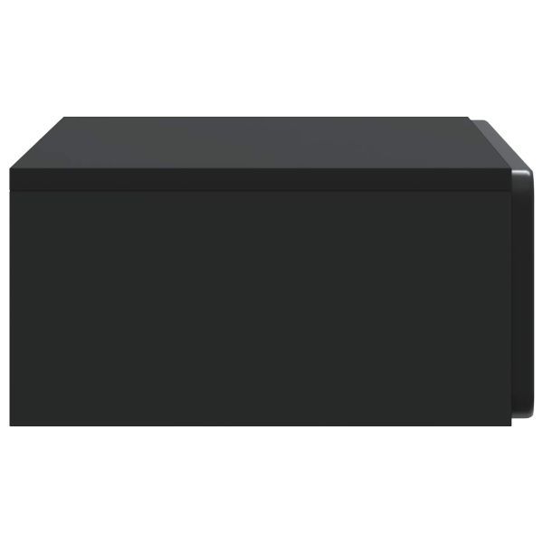 Стенен страничен масичка Черно 59 x 34,5 x 17 см