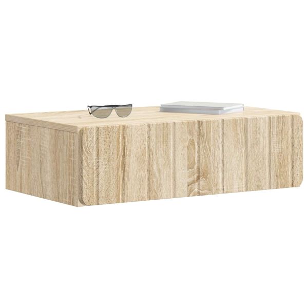 Стенен страничен масичка Дъб сонома 59 x 34,5 x 17 см