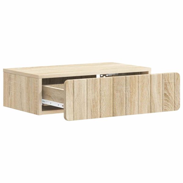 Стенен страничен масичка Дъб сонома 59 x 34,5 x 17 см