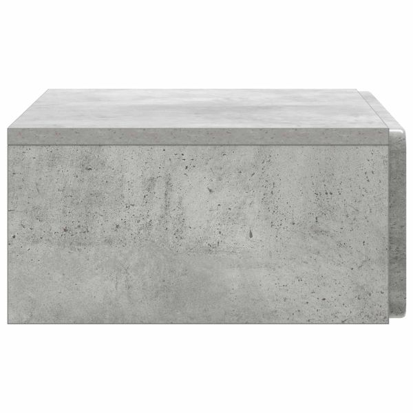 Стенен страничен масичка Бетонно сиво 59 x 34,5 x 17 см