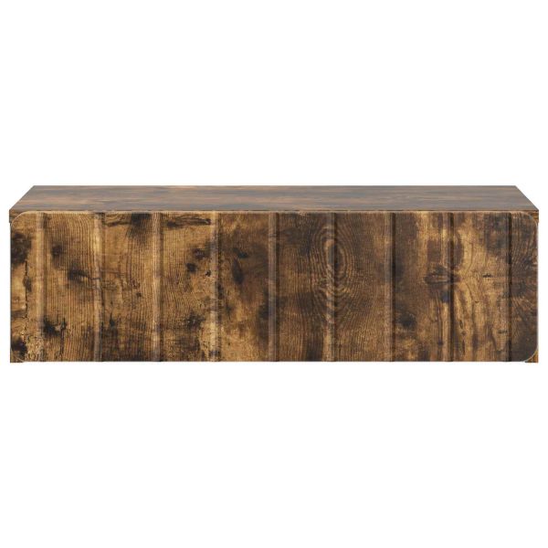 Стенен страничен масичка Опушен дъб 59 x 34,5 x 17 см