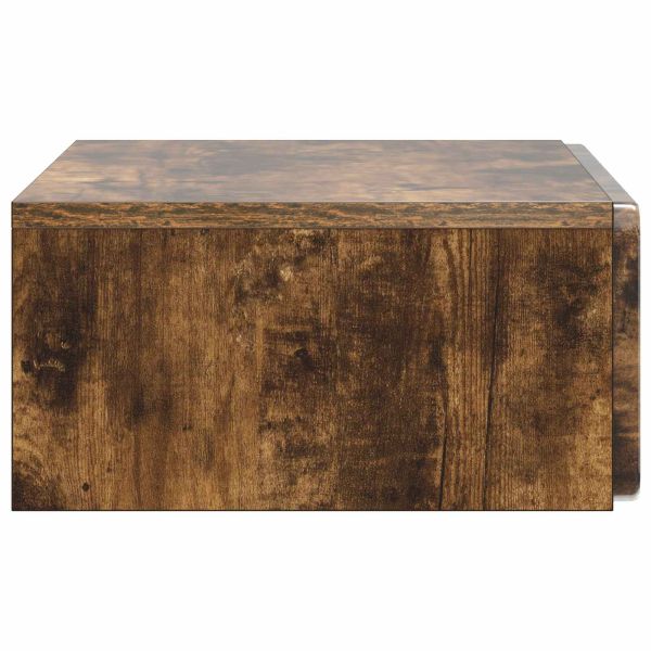Стенен страничен масичка Опушен дъб 59 x 34,5 x 17 см