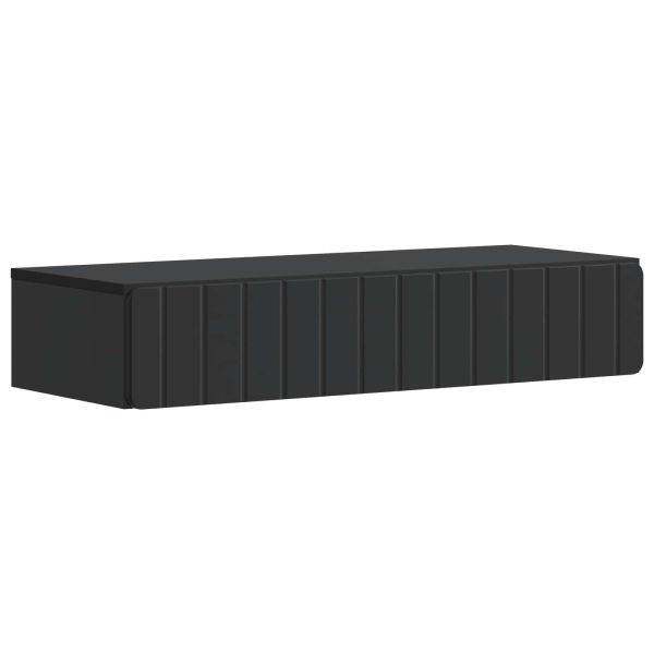 Стенен страничен масичка Черно 87,5 x 34,5 x 17 см