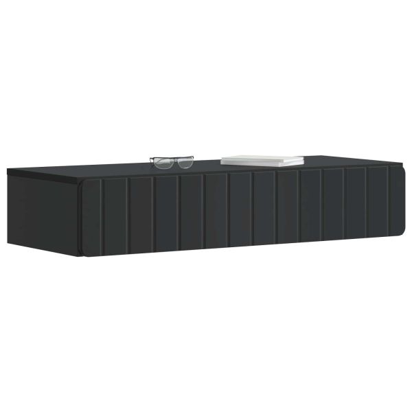 Стенен страничен масичка Черно 87,5 x 34,5 x 17 см