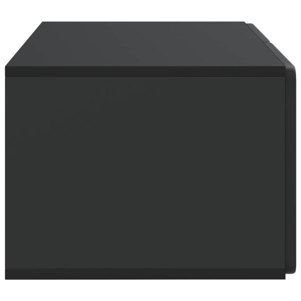 Стенно монтиран ТВ шкаф Черно 59,5 x 41 x 30 см