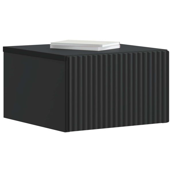 Спален шкаф с монтаж на стена 2 pcs Черно 33 x 34,5 x 20 см