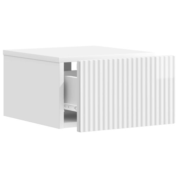 Спален шкаф с монтаж на стена 2 pcs Бял гланц 33 x 34,5 x 20 см