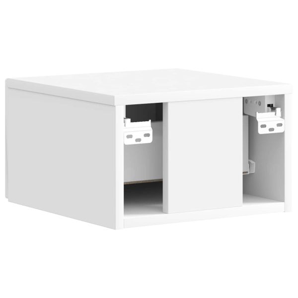 Спален шкаф с монтаж на стена 2 pcs Бял гланц 33 x 34,5 x 20 см