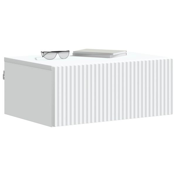 Спален шкаф с монтаж на стена 2 pcs Бяло 49 x 34,5 x 20 см