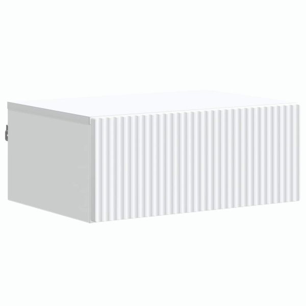 Спален шкаф с монтаж на стена 2 pcs Бяло 49 x 34,5 x 20 см