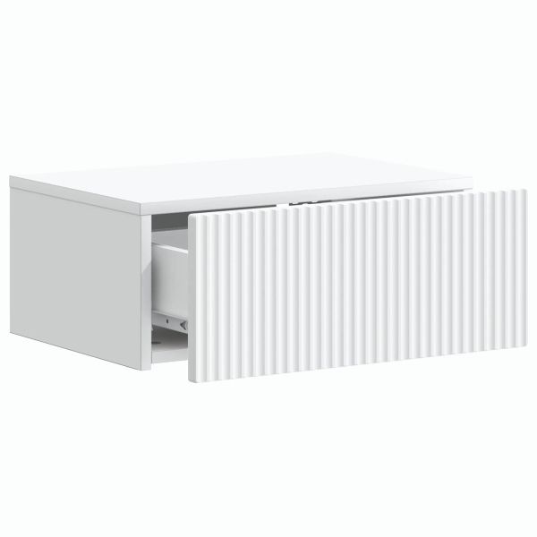 Спален шкаф с монтаж на стена 2 pcs Бяло 49 x 34,5 x 20 см