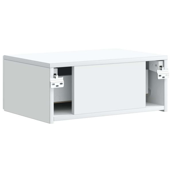 Спален шкаф с монтаж на стена 2 pcs Бяло 49 x 34,5 x 20 см