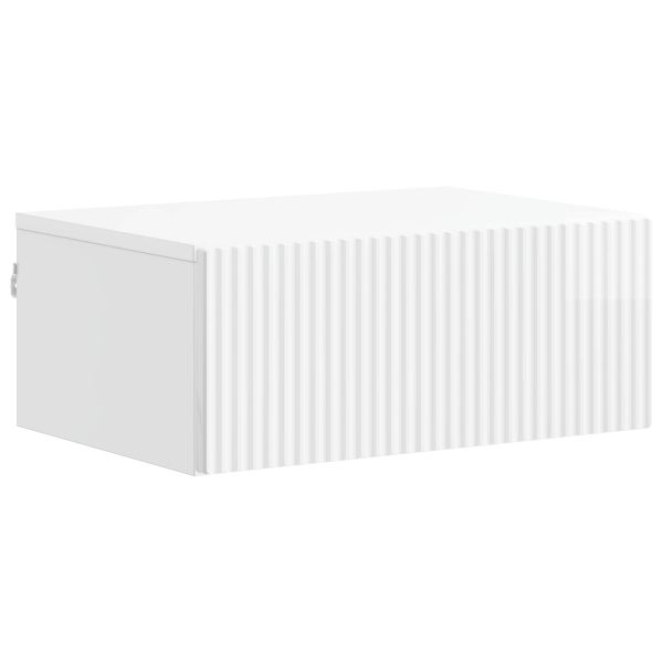 Спален шкаф с монтаж на стена Бял гланц 49 x 34,5 x 20 см